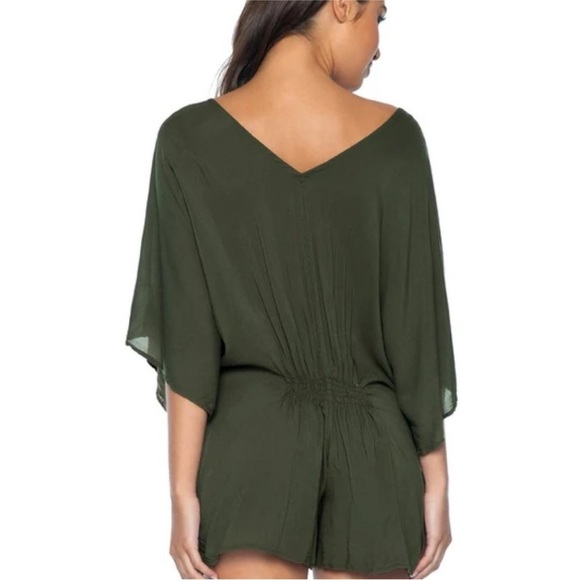 PilyQ Olive Green Swim Cover-Up - Picture 1 of 8